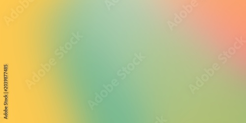 Abstract gradient background with smooth transition of soft yellow green and orange pastel light colors
