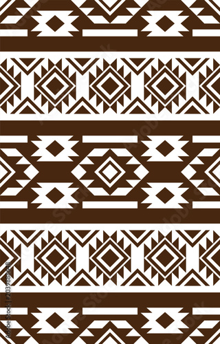 Seamless ethnic pattern vector with traditional tribal and cultural motifs, perfect for fabric, fashion, wallpaper, crafts, and decorative design projects. drew this by myself, It's not AI generate