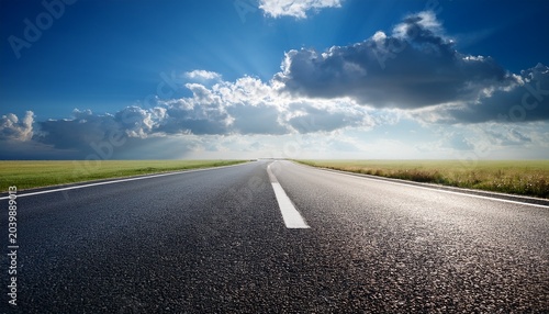 Background Of Road And Sky