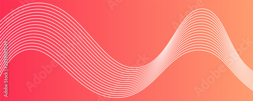 Schilderij op canvas Modern abstract wave with colorful background
