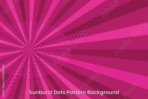 Sunburst Dots Background 4
