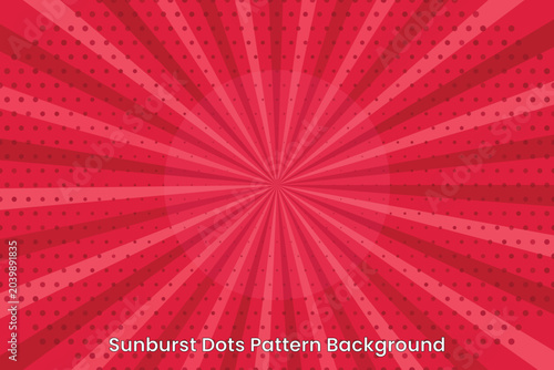 Sunburst Dots Background 9
