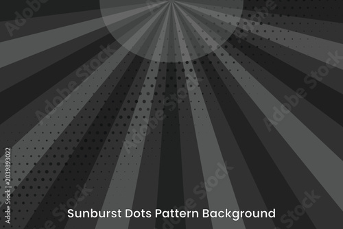 Sunburst Dots Background 17