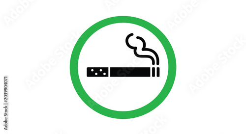 smoking cigarette flat icon tobacco smoke nicotine