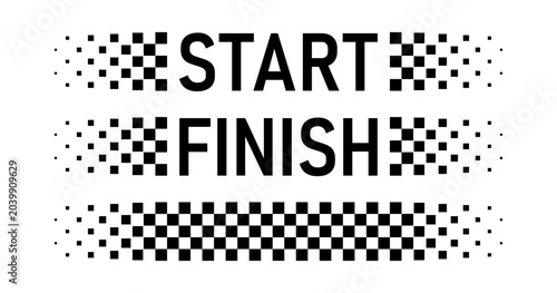 Cuadro en lienzo Race checker flag