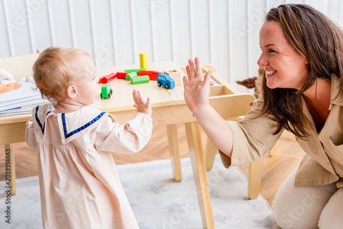 Fotografi Joyful playtime bonding moment photo