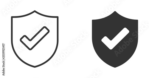 Photos Shield with Checkmark: A clean icon representing security and verification