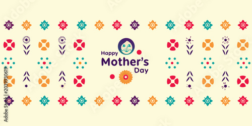Foto mother s day floral pattern vector mothersday