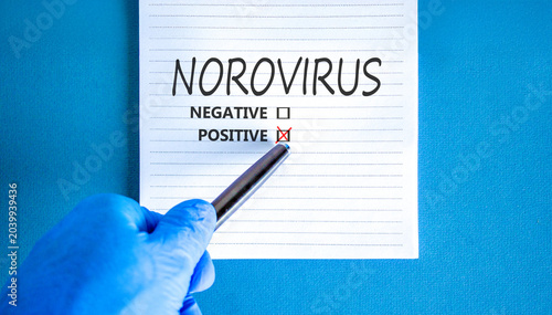 Foto Norovirus word symbol