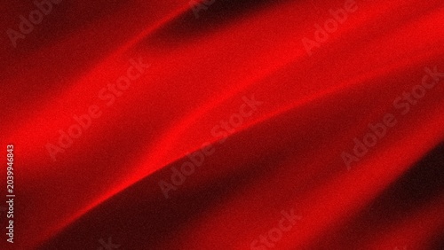Luxury Red Satin Silk Fabric Background with Smooth Wavy Texture