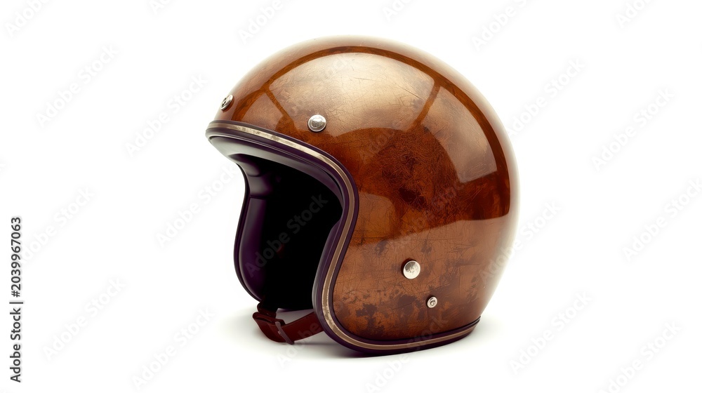 Fototapeta premium ski helmet on white background