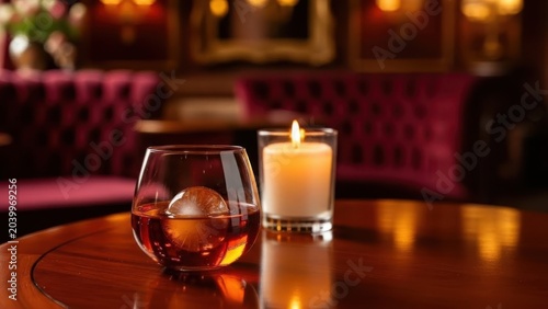 candles on the table in restaurant