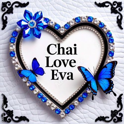 frame with heart