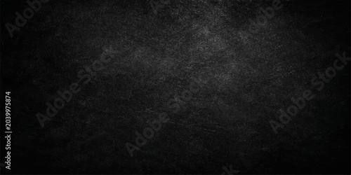 Tableau sur toile A dark and black grunge background with a rough textured wall pattern and dirty