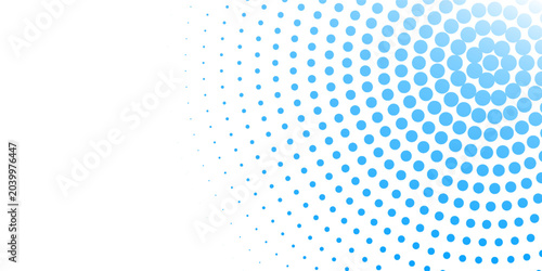 Valokuva Blue Halftone Dot Pattern Background Gradient