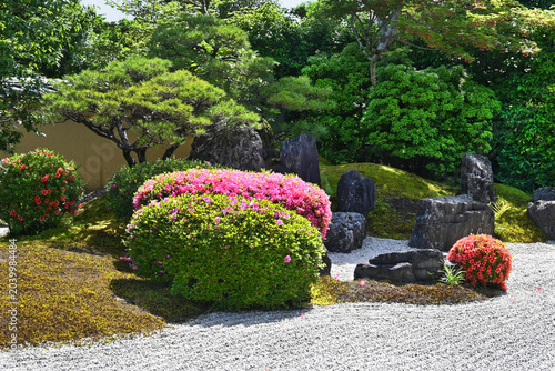 5月の京都市大徳寺興臨院 美しい方丈前庭