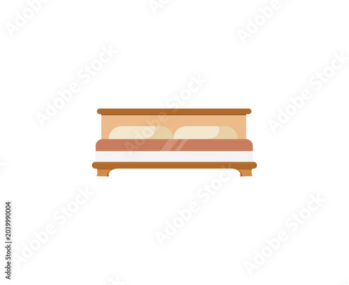 Bed icon. Vector illustration