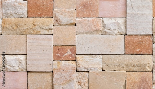 seamless natural travertine stone texture with warm beige and pink tones