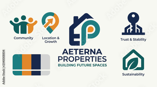 Aeterna Properties Real Estate Logo.
