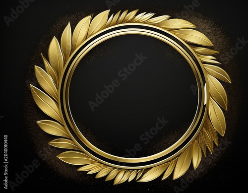 gold circle frame hand drawn geometric