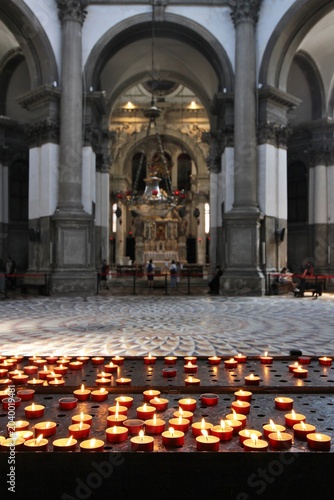 Photos Inside of Santa Maria della Salute in the Dorsoduro district of Venice, Italy