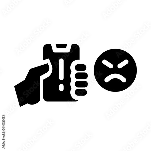 complaint solid icon illustration vector graphic.eps