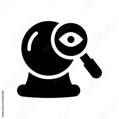 prediction solid icon illustration vector graphic.eps