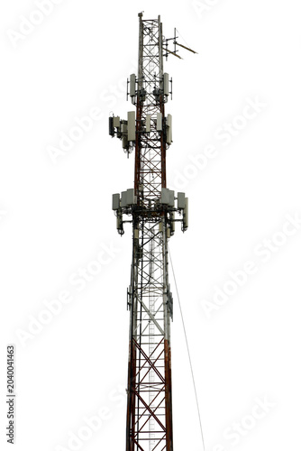 cell phone antenna tower isolated on Transparent background 