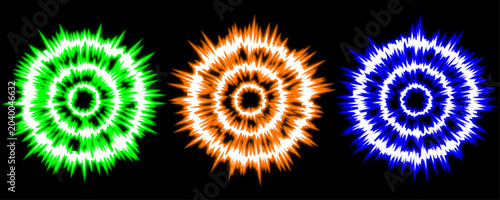Canvastavla Dynamic Light Effect Illustration with Bright Neon Colors for Creative Design
