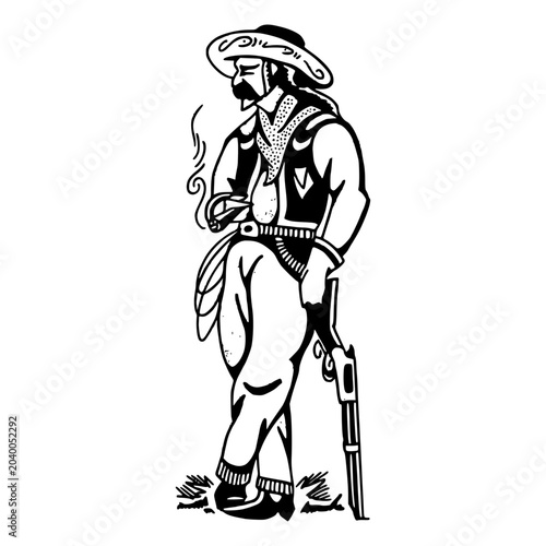 Image of a Mexican gunman.