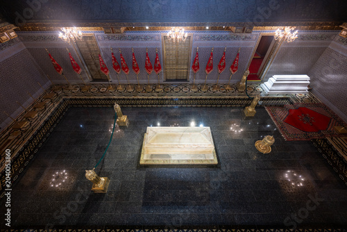 Quadro su tela Mausoleum of Mohammed V Interior - Rabat, Morocco