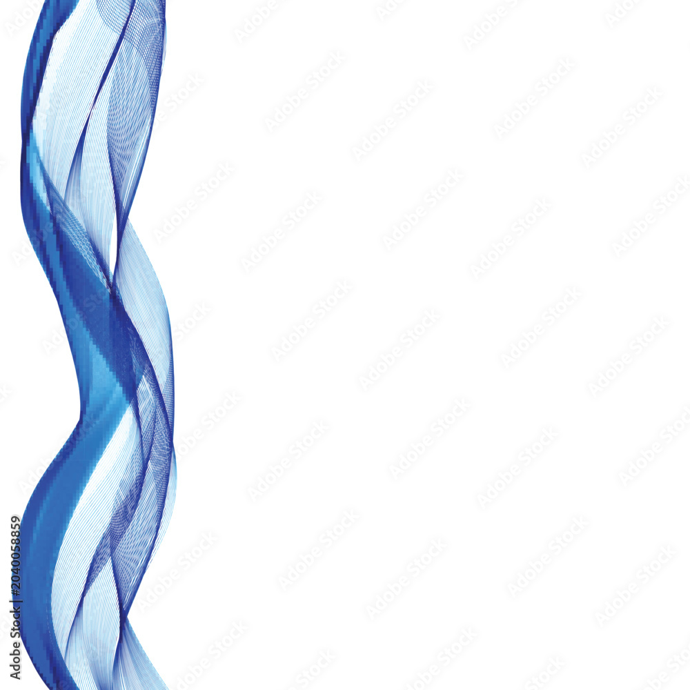 Naklejka premium blue vector wave. abstract illustration. advertising layout. eps 10