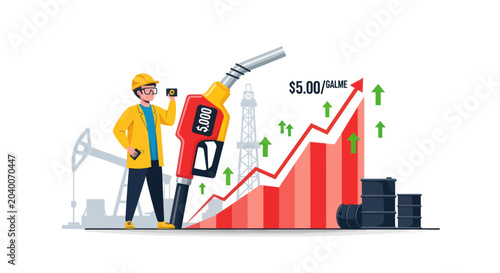 Photos Gas Price Increase Illustration