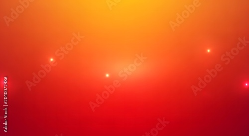 Abstract red and orange gradient background with light spots isolated on transparent background