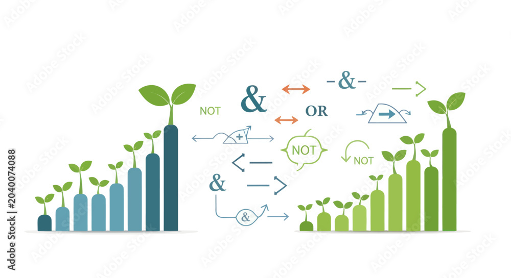 Photography Growth Chart Infographic with Boolean Logic Operators