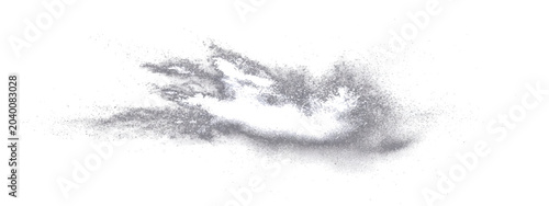 Explosive particle burst effect, abstract concept of energy dissemination, chaotic fragmentation, and dynamic motion.