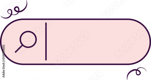 Stylized Search Bar Graphic