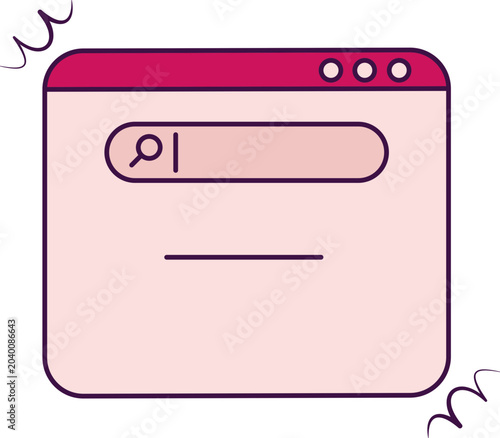 Illustration of a Search Bar Interface