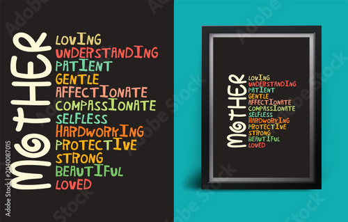 Canvas Print Happy Mothers Day 13