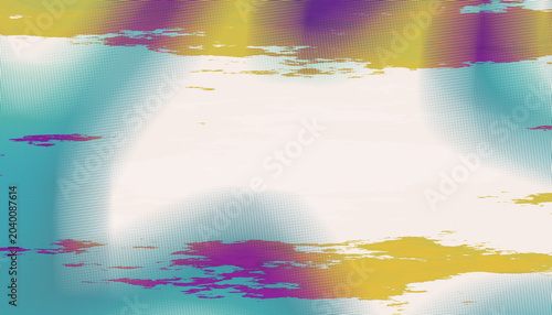 Risograph halftone gradient background, pastel teal, khaki, purple texture, dense dot pattern, analog print surface. Abstract riso aesthetic for zine