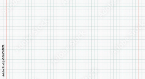 Bilde på lerret academic notebook grid pattern with margin lines seamless school workbook paper