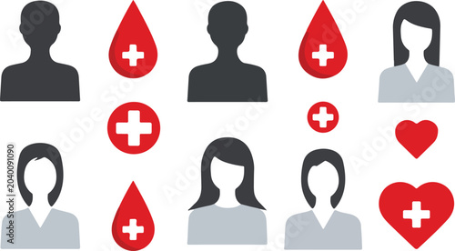 Blood Donation Medical Concept.