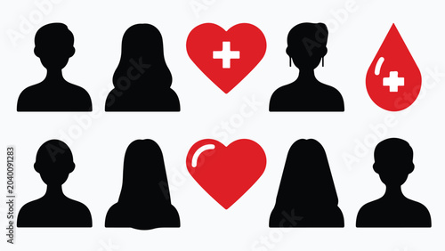Blood Donation Concept Illustration.