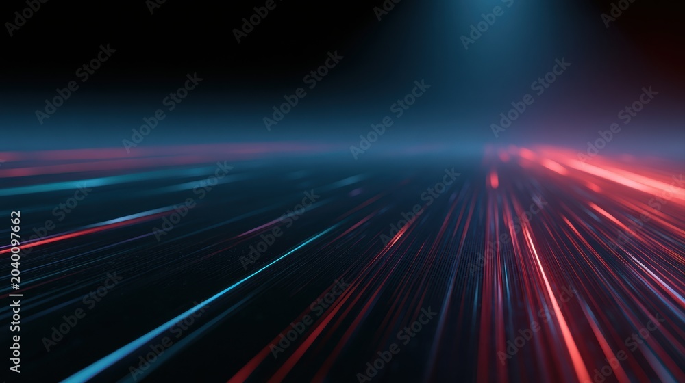 Fototapeta premium digital technology texture, neon lines, cyber future aesthetic