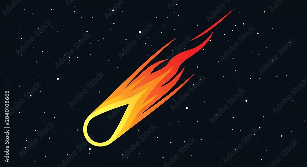 Fototapeta premium Abstract digital art of a futuristic glowing tunnel in space.