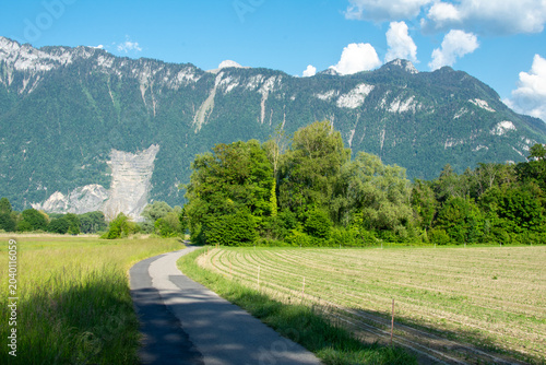 Fotografie Chemin de campagne dans le Chablais Suisse