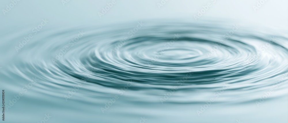 Fototapeta premium Soft water ripple texture, calming wellness banner background, clean spa aesthetic, minimal design
