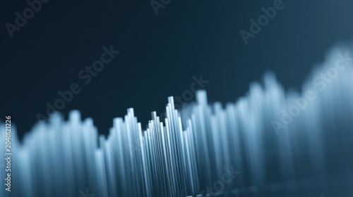suspicious volume spike concept, dramatic bar chart growth, speculative investing dashboard