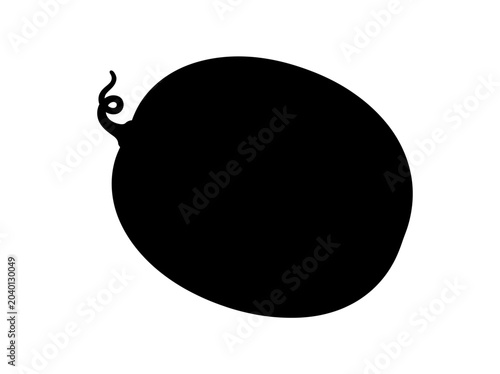 Foto bomb silhouette on white background black shape