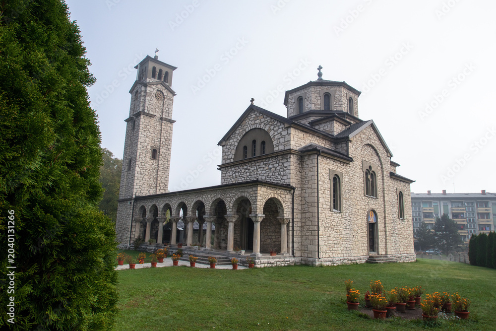Fototapeta premium Orthodox church in Drvar, a town in Bosnia and Herzegovina